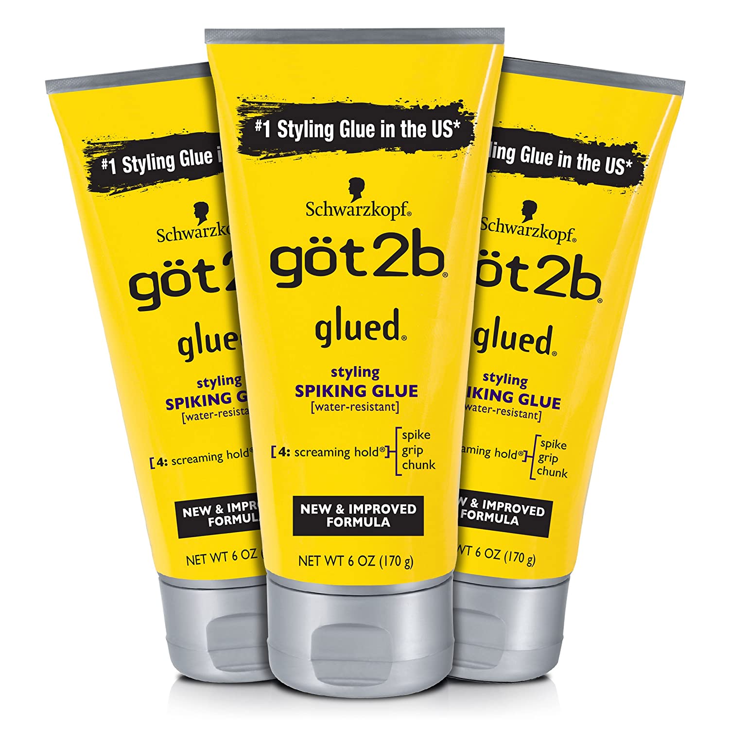 Got2b Glued Styling Spiking Hair Glue, 6 Ounce Find Your New Look Today!