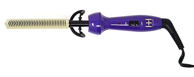 HOT & HOTTER CERAMIC ELECTRICAL PRESSING COMB PURPLE AND GOLD Find Your New Look Today!