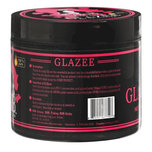 She Is Bomb Collection Glazee Hair Gel 4oz/ 113g Find Your New Look Today!